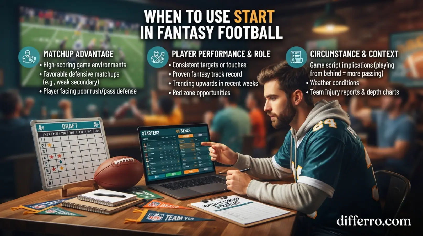 When to Use Start in Fantasy Football
