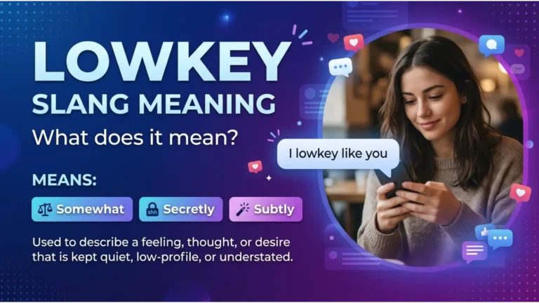 Lowkey Meaning Slang